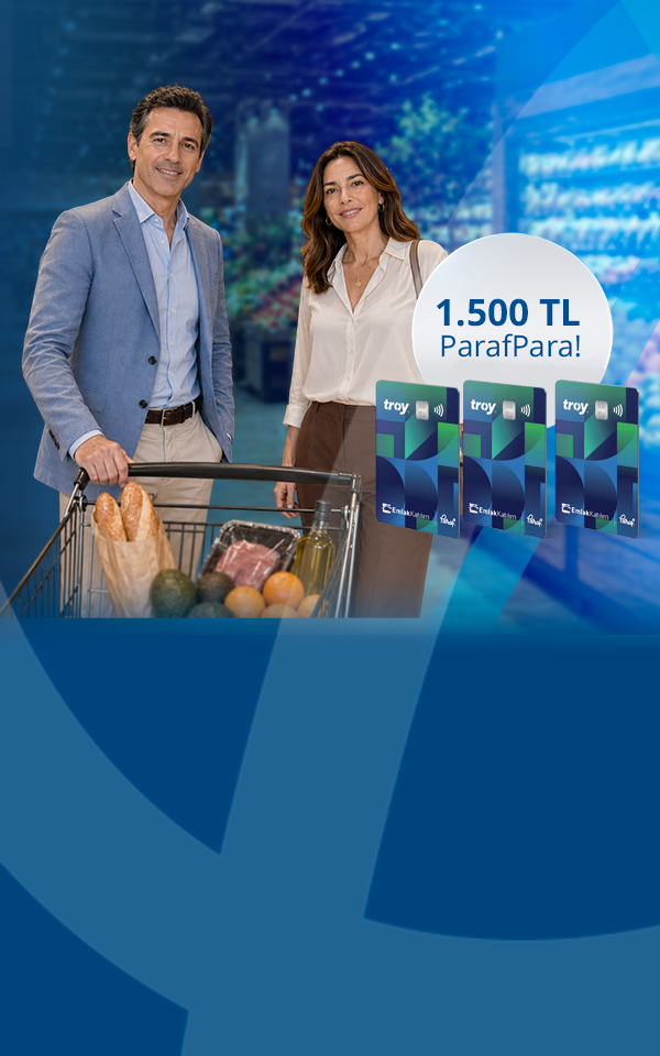 10.000 TL ve Üzeri Market Harcamalarınıza 1.500 TL ParafPara!