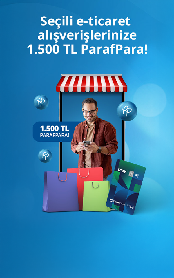 Seçili E-Ticaret Alışverişlerinize 1.500 TL'ye varan ParafPara!