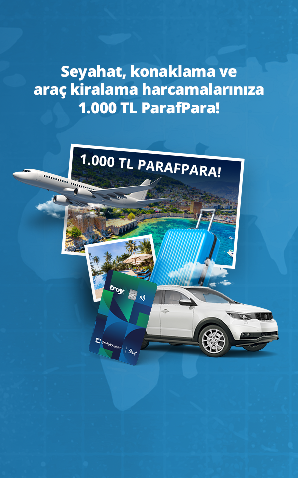 Paraf ile Seyahat, Konaklama, Havayolu ve Araç Kiralama Harcamalarınıza 1.000 TL ParafPara!