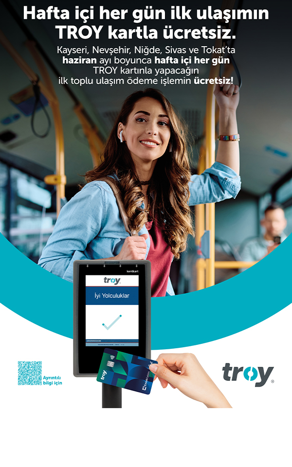 Hafta İçi Her Gün İlk Ulaşımın Emlak Katılım TROY ile Ücretsiz!