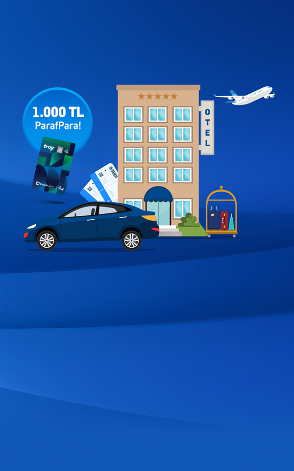 Seyahat, Konaklama ve Araç Kiralama Harcamalarınızda 1.000 TL ParafPara!