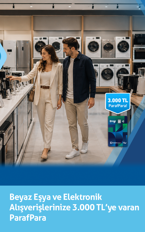 Beyaz Eşya ve Elektronik Alışverişlerinize 3.000 TL'ye varan ParafPara!