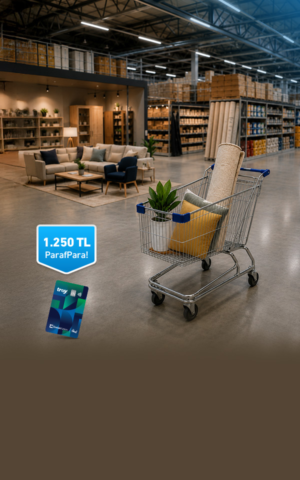 Mobilya, Dekorasyon ve Yapı Marketi Alışverişinize 1.250 TL'ye Varan ParafPara!