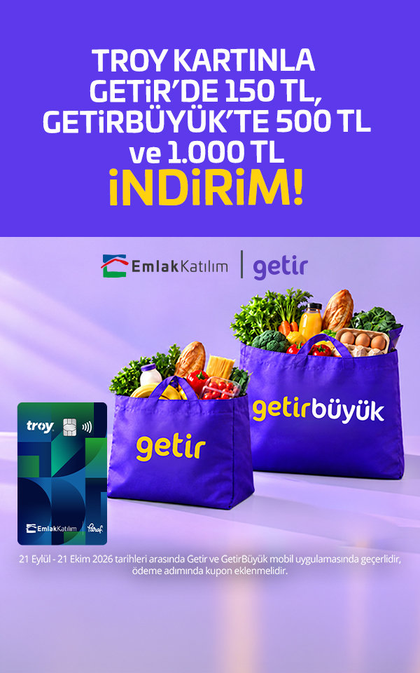 TROY ile Getir’de 1.000 TL’ye Varan İndirim!