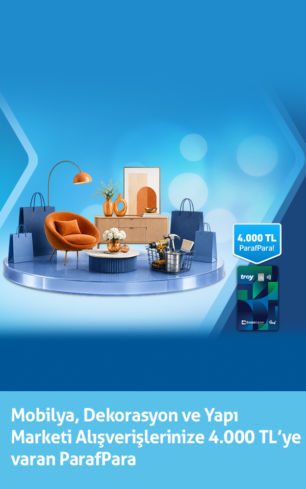 Mobilya, Dekorasyon ve Yapı Marketi Alışverişinize 4.000 TL'ye Varan ParafPara!
